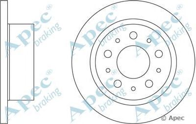 APEC BRAKING dsk2484 -  Тормозной диск
